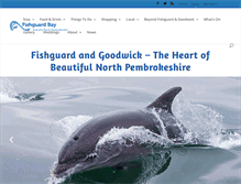 Tablet Screenshot of gofishguard.co.uk